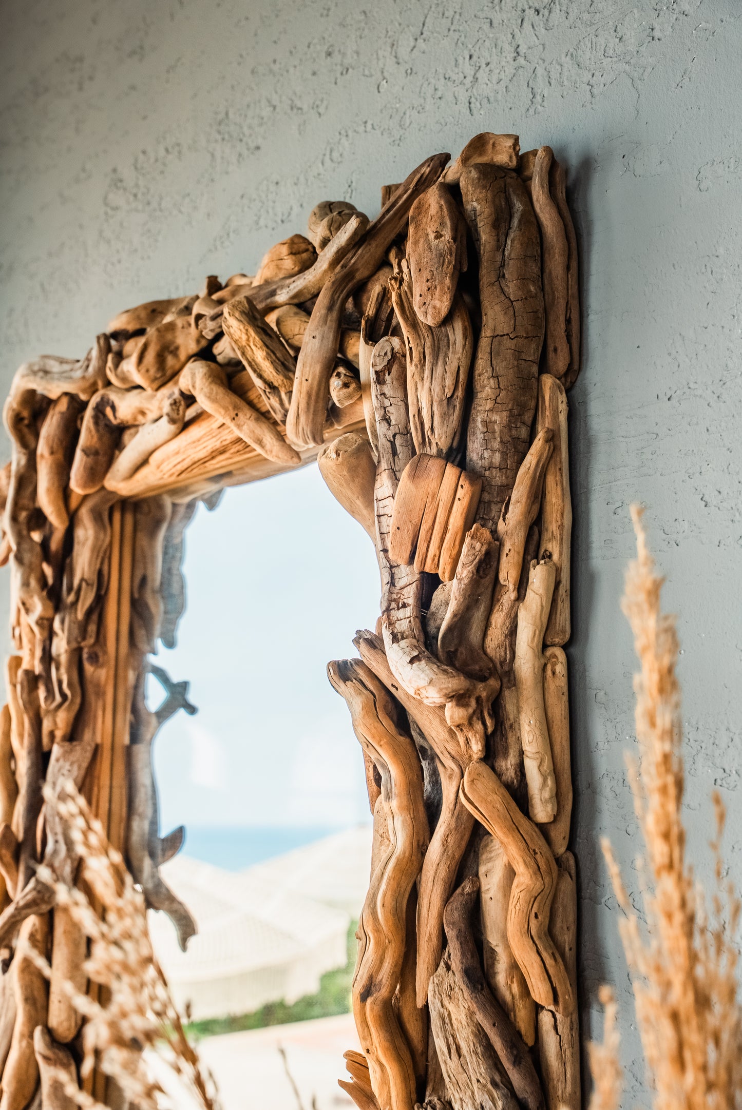 Handmade Large Driftwood Mirror