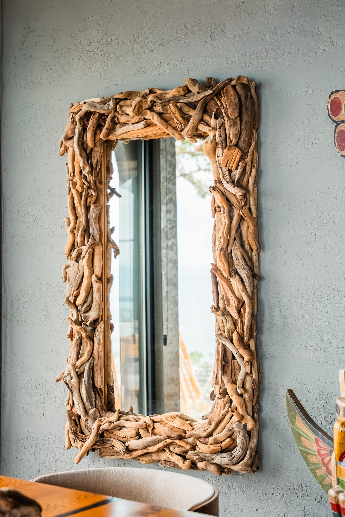 Handmade Large  Driftwood Mirror