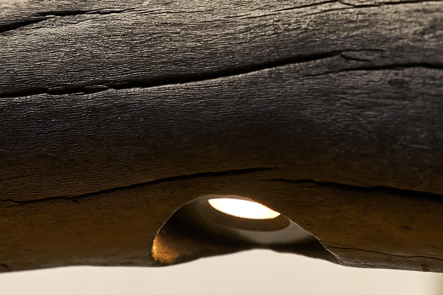 Driftwood Yakisugi Style Lamp | Rustic Wooden Chandelier