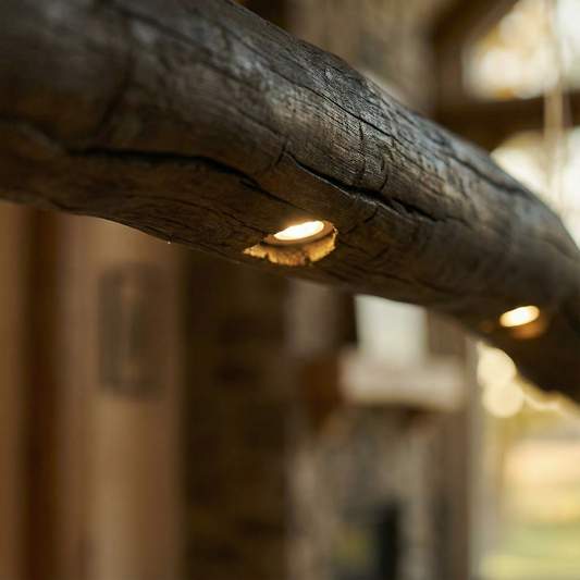 Driftwood Yakisugi Style Lamp | Rustic Wooden Chandelier