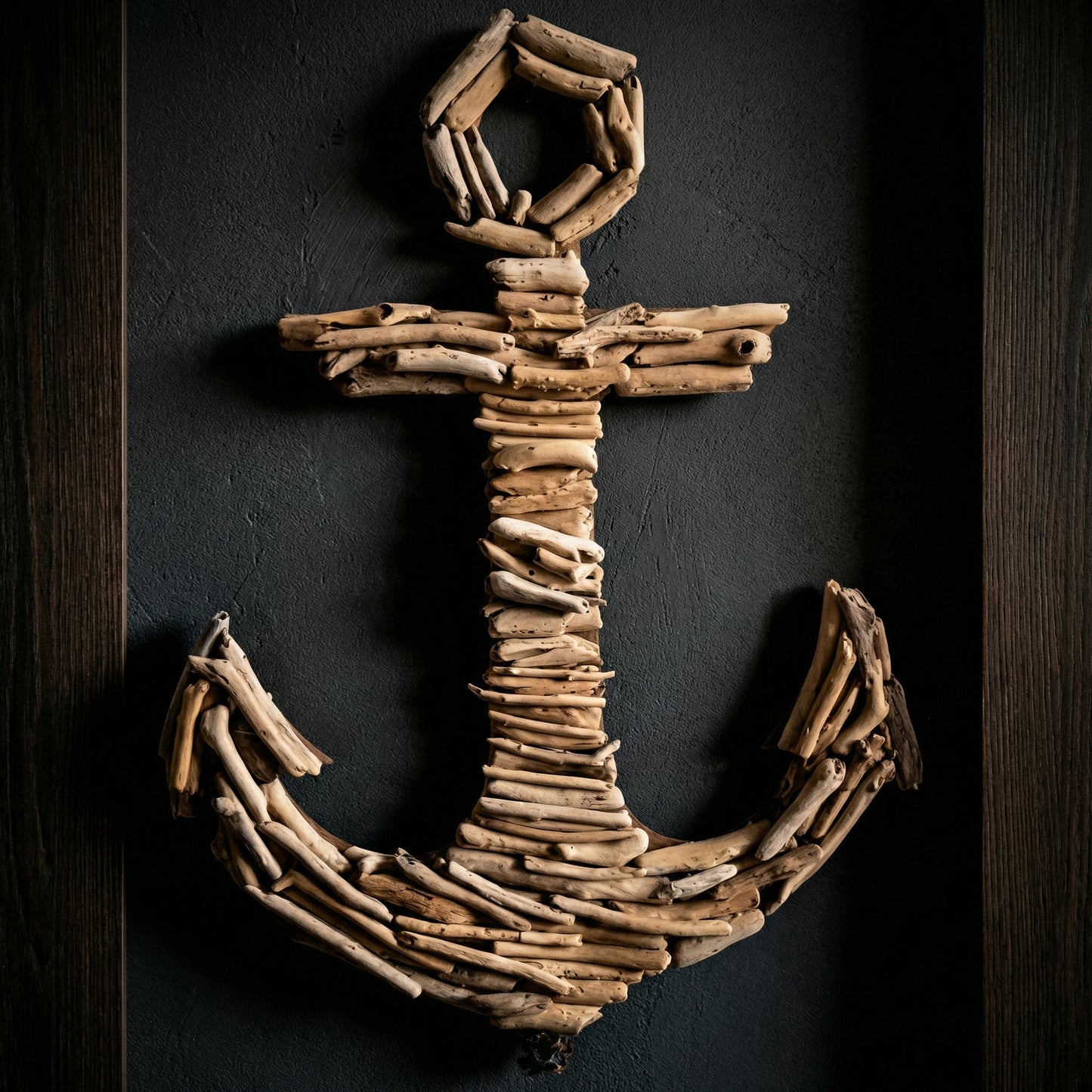 Driftwood Anchor Wall Hanging Decor