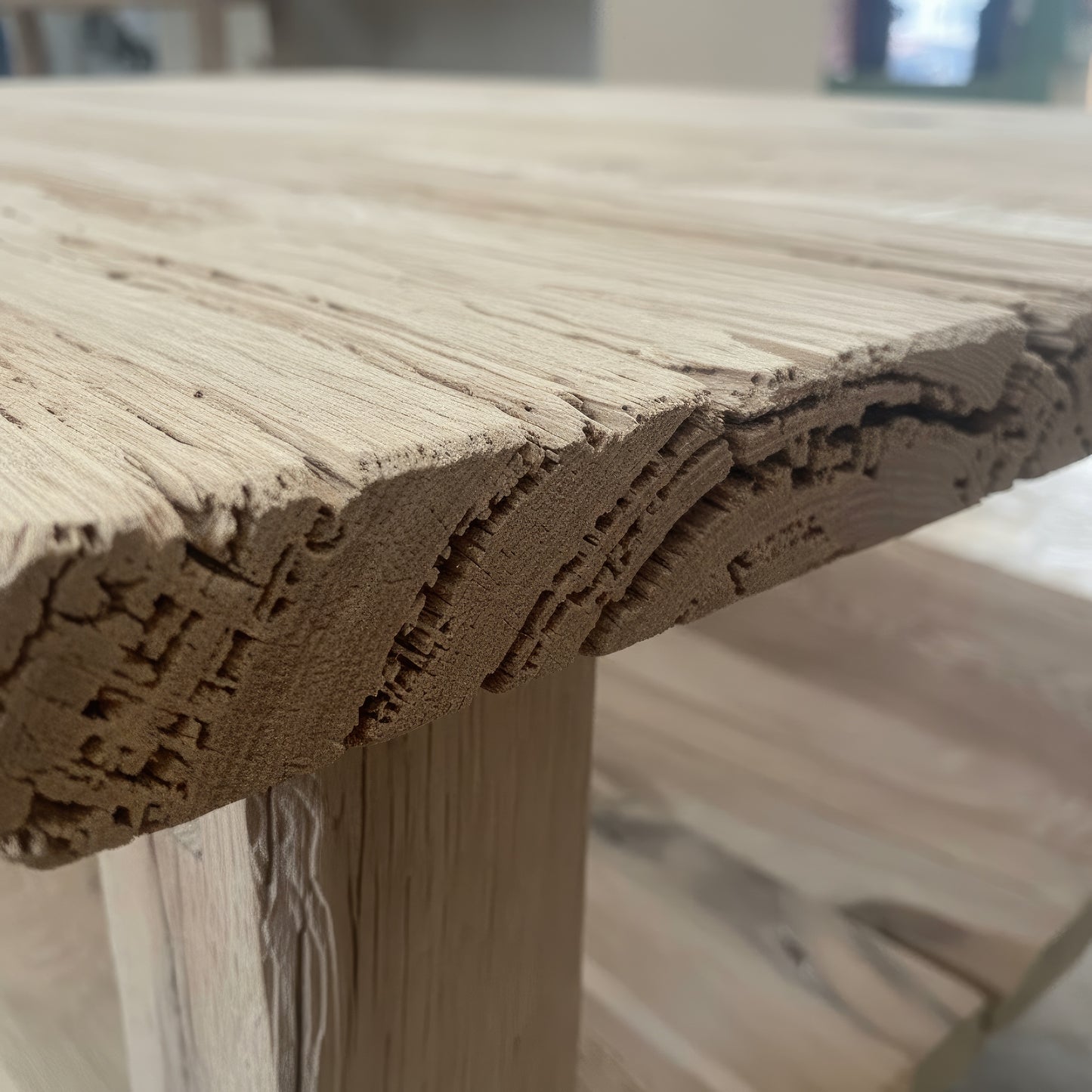 Solid Wood Coffee Table with Shelf
