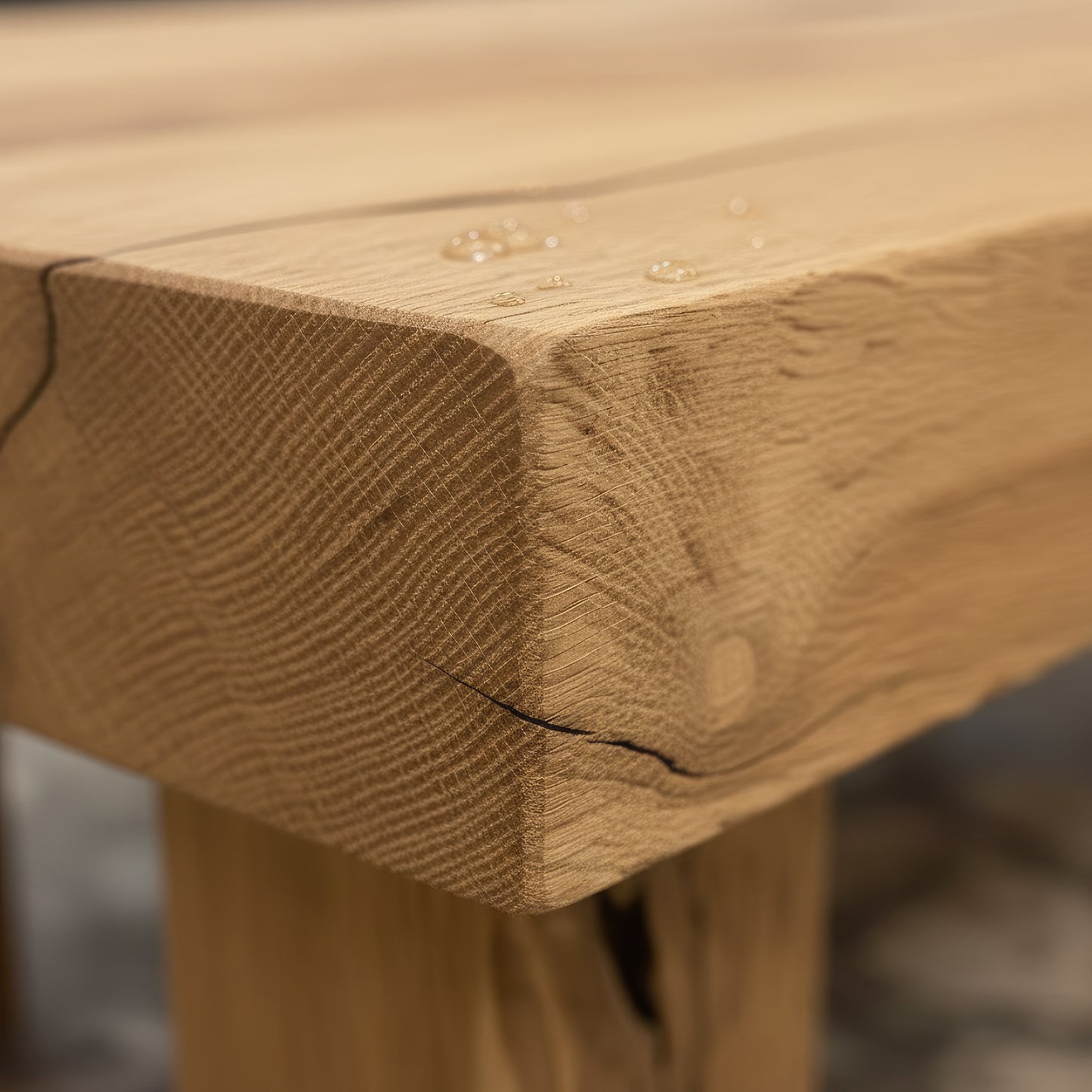 Reclaimed Oak Live Edge Coffee Table